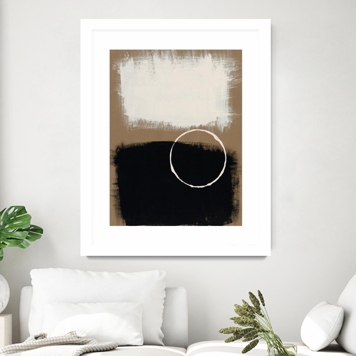 Neutral Rings II by Regina Moore on GIANT ART - white abstract abstract