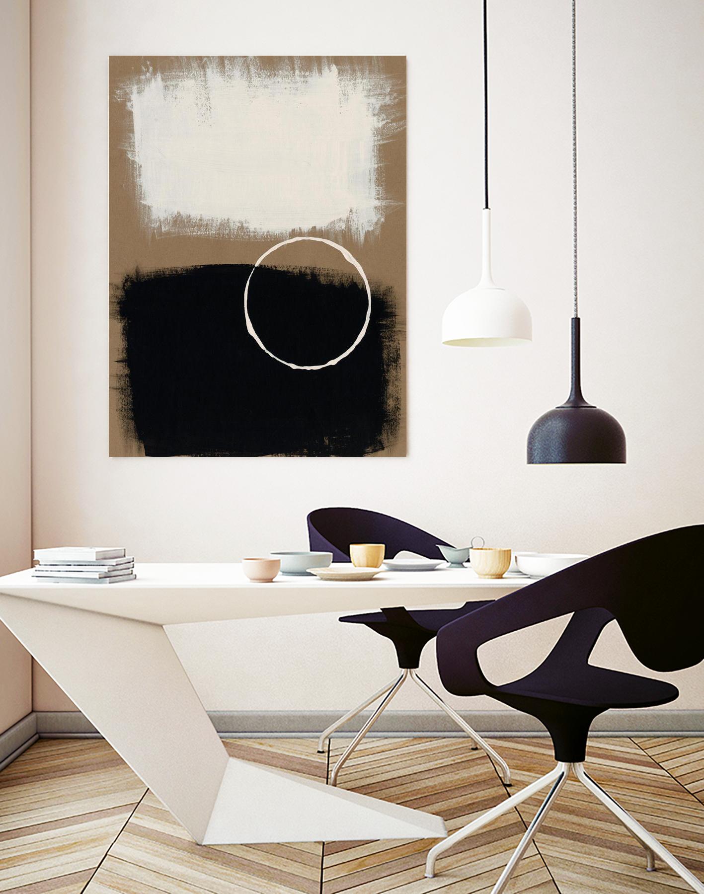 Neutral Rings II by Regina Moore on GIANT ART - white abstract abstract