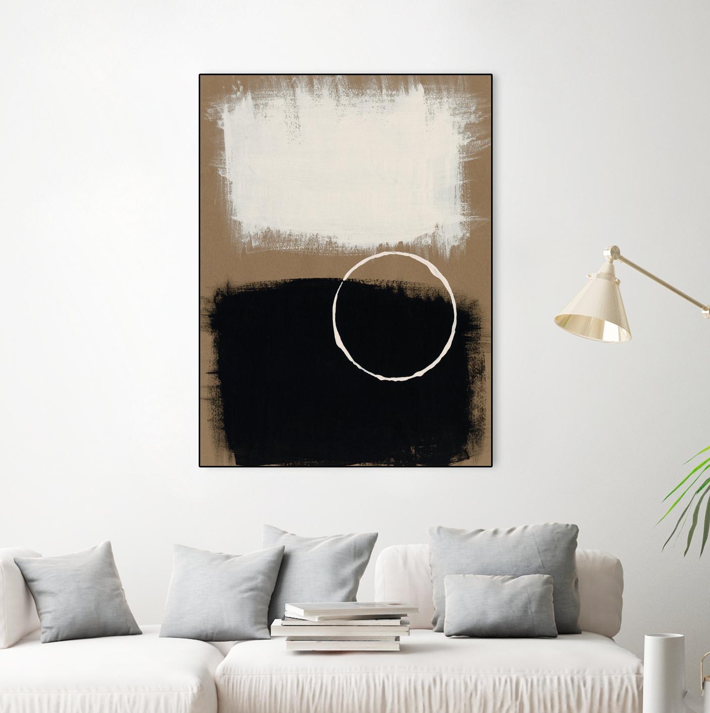 Neutral Rings II by Regina Moore on GIANT ART - white abstract abstract