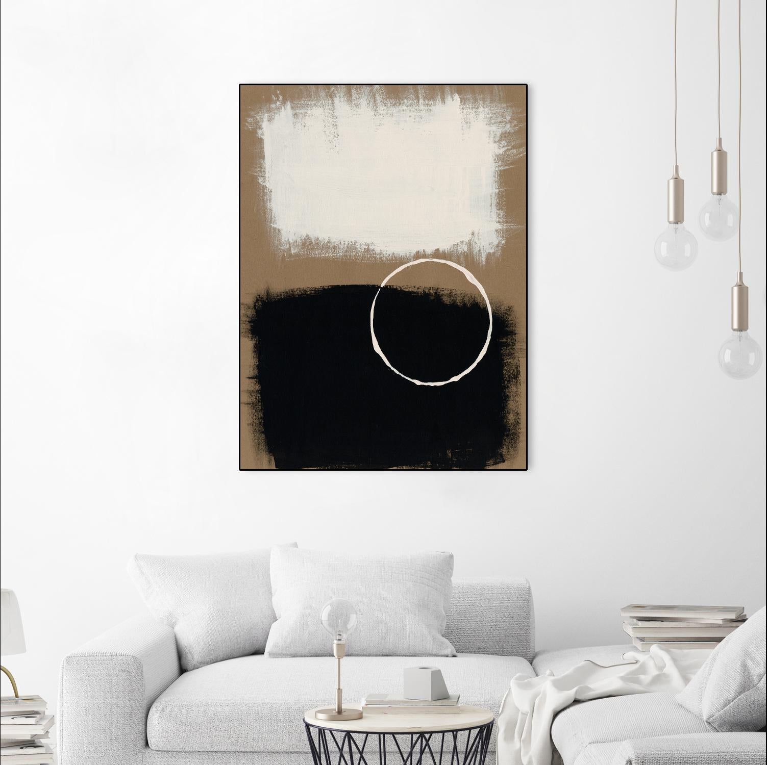 Neutral Rings II by Regina Moore on GIANT ART - white abstract abstract
