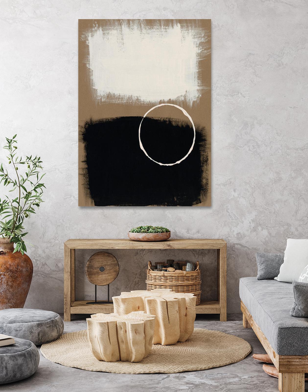 Neutral Rings II by Regina Moore on GIANT ART - white abstract abstract