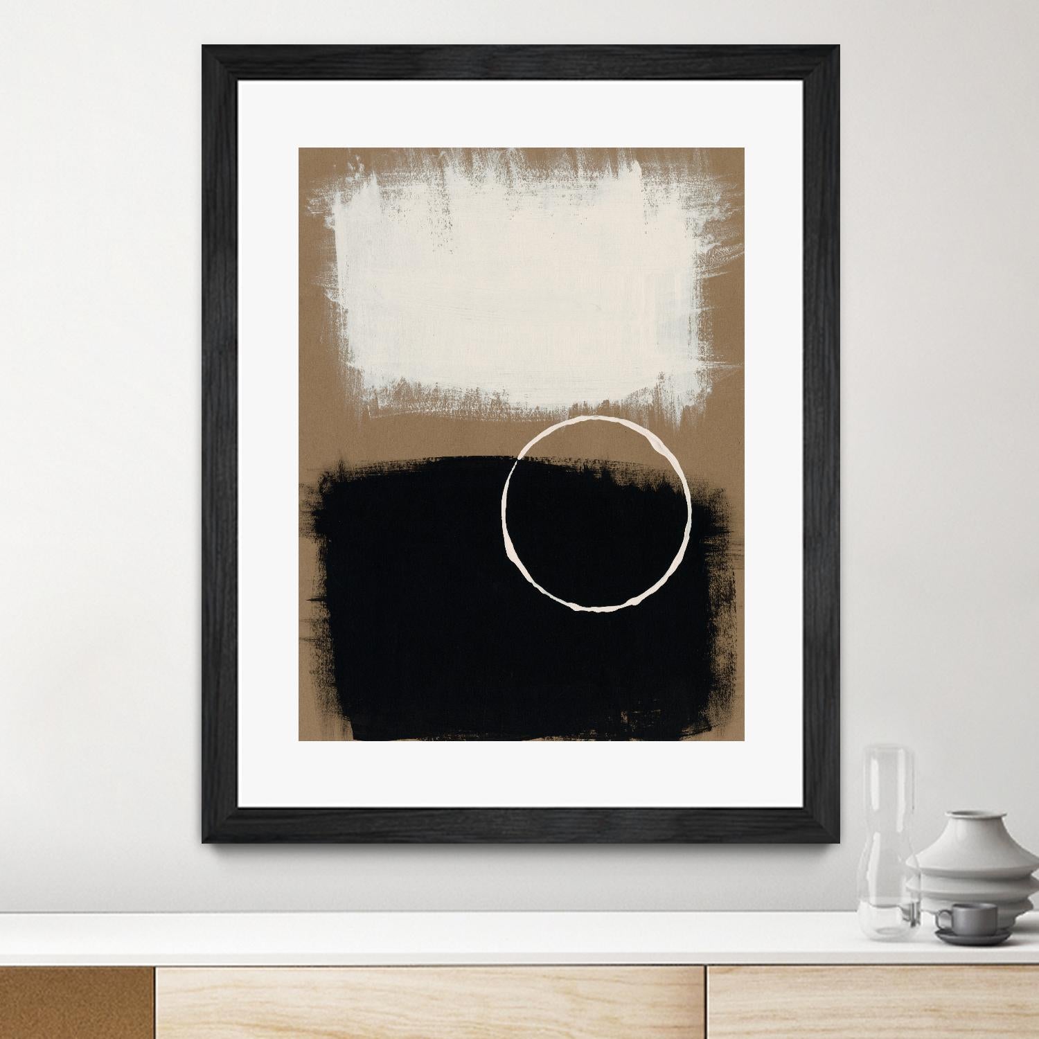 Neutral Rings II by Regina Moore on GIANT ART - white abstract abstract
