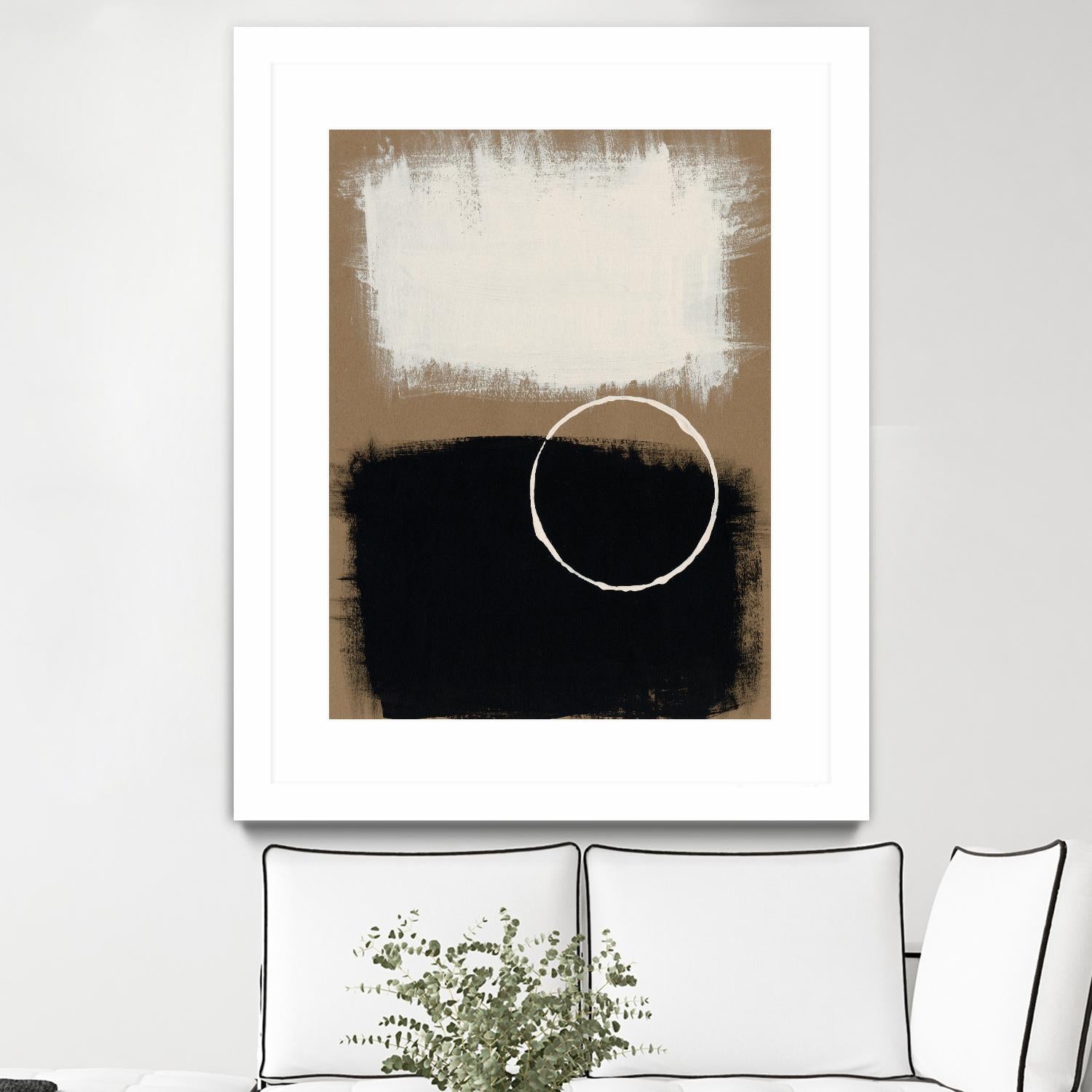 Neutral Rings II by Regina Moore on GIANT ART - white abstract abstract