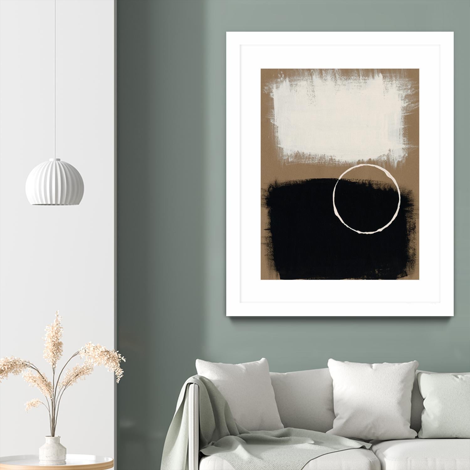 Neutral Rings II by Regina Moore on GIANT ART - white abstract abstract