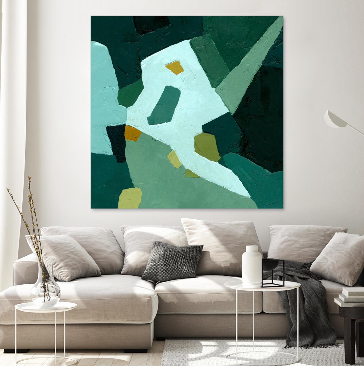 Palette Abstract I by Emma Caroline on GIANT ART - green abstract abstract