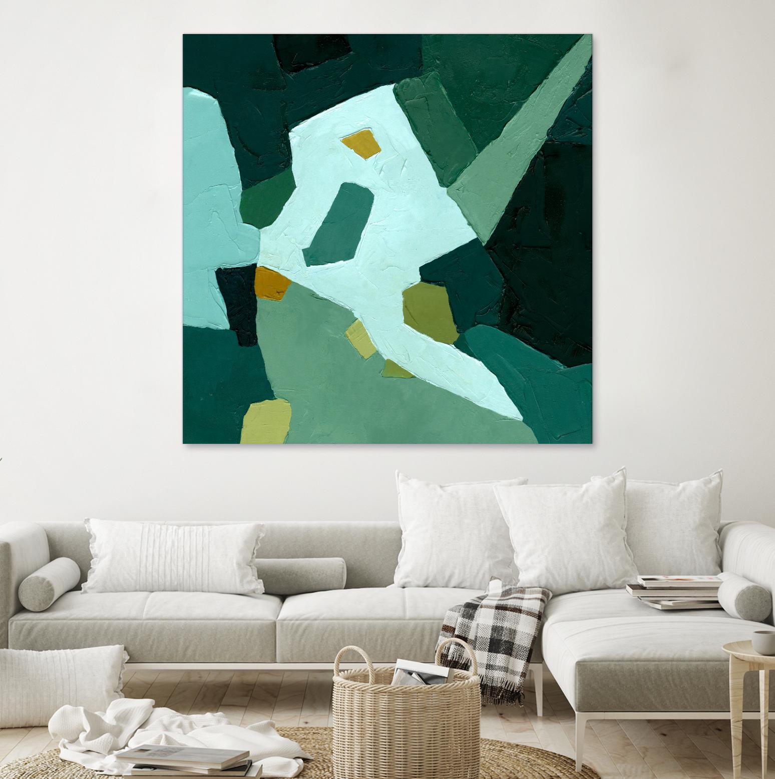 Palette Abstract I by Emma Caroline on GIANT ART - green abstract abstract