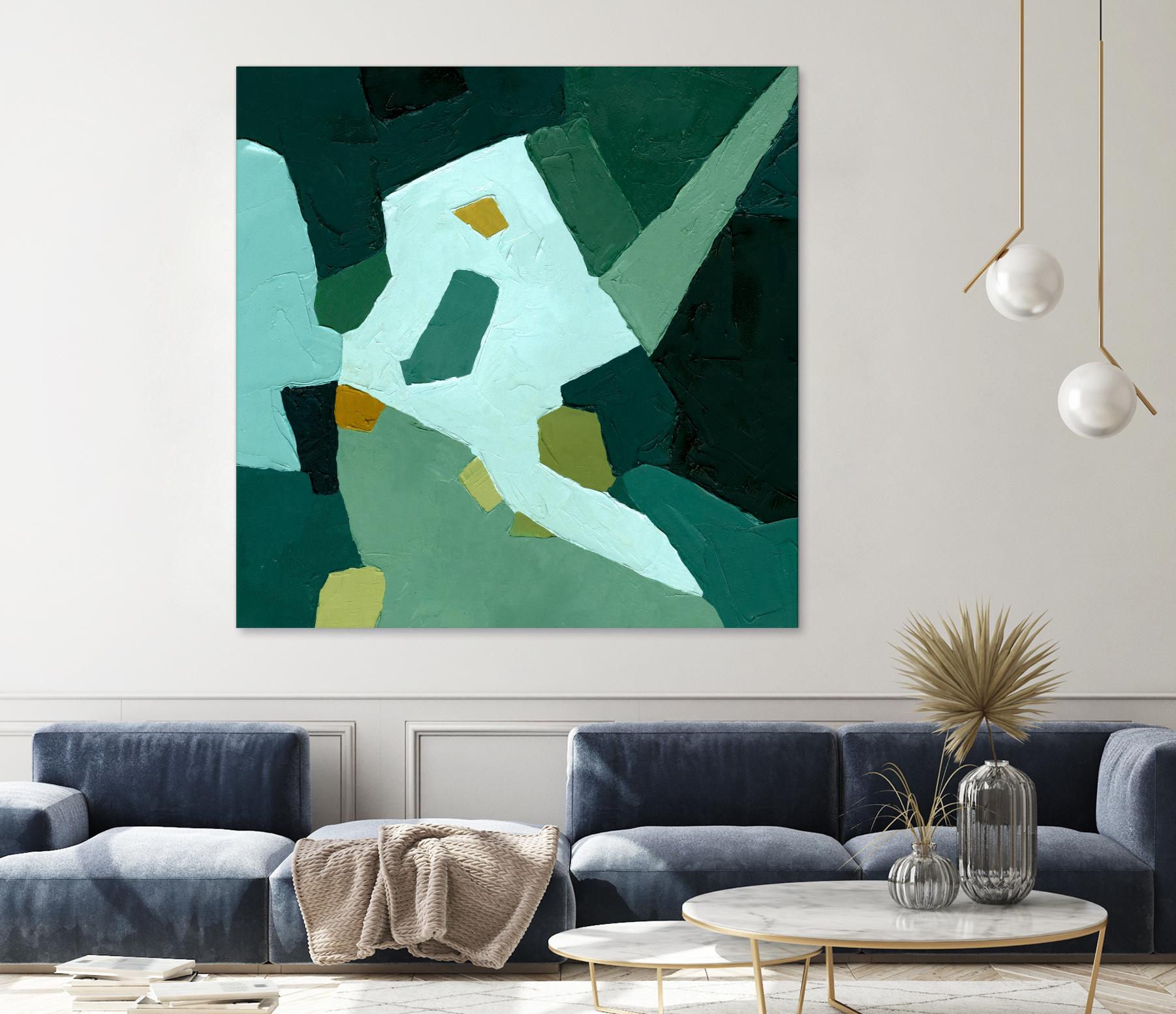 Palette Abstract I by Emma Caroline on GIANT ART - green abstract abstract