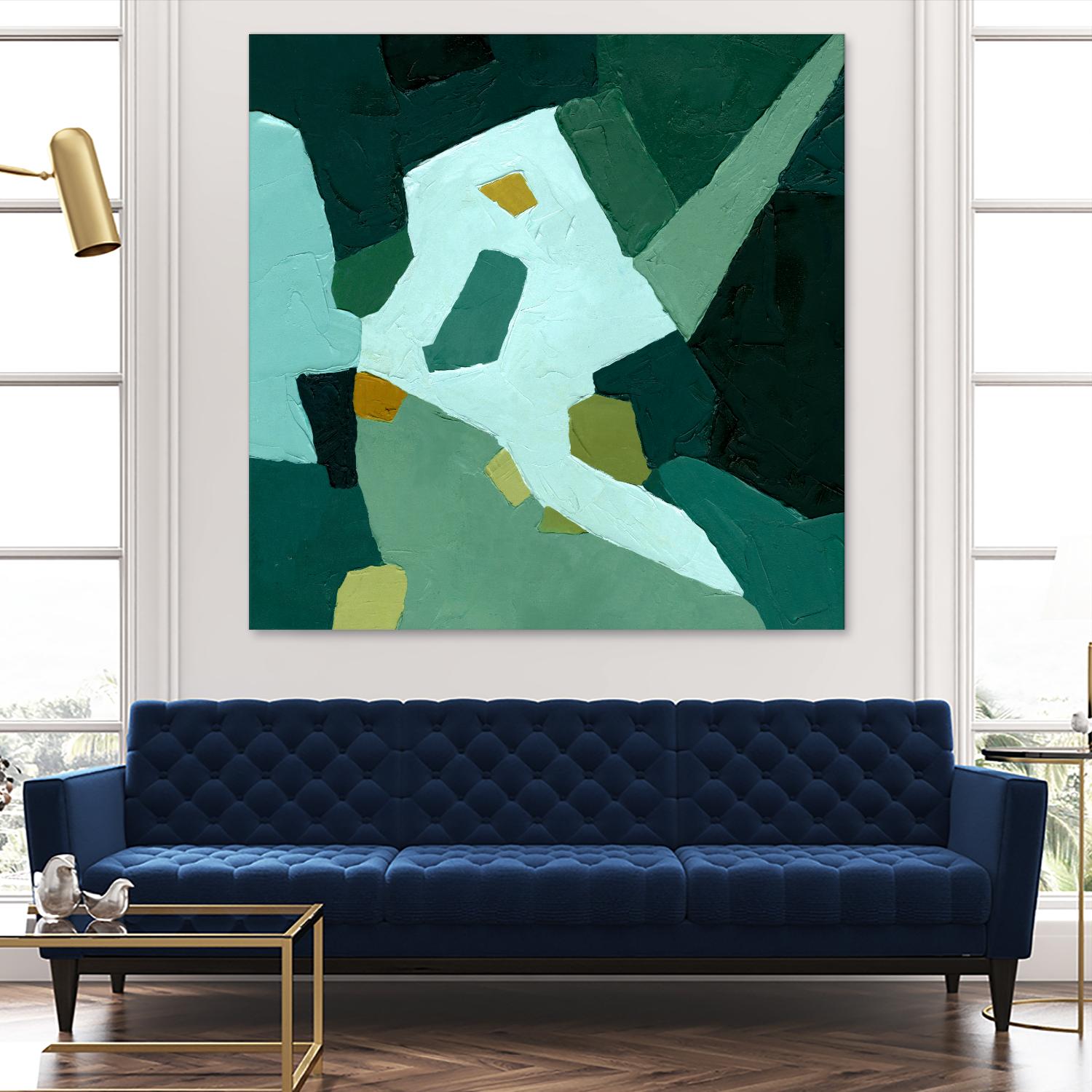 Palette Abstract I by Emma Caroline on GIANT ART - green abstract abstract