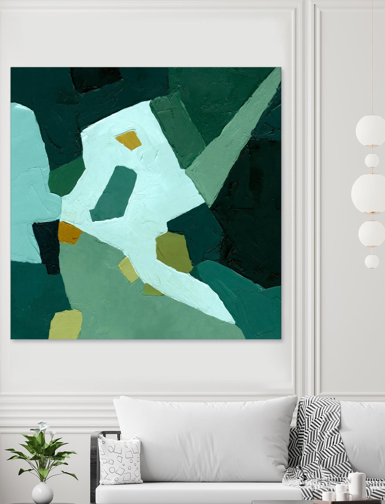 Palette Abstract I by Emma Caroline on GIANT ART - green abstract abstract