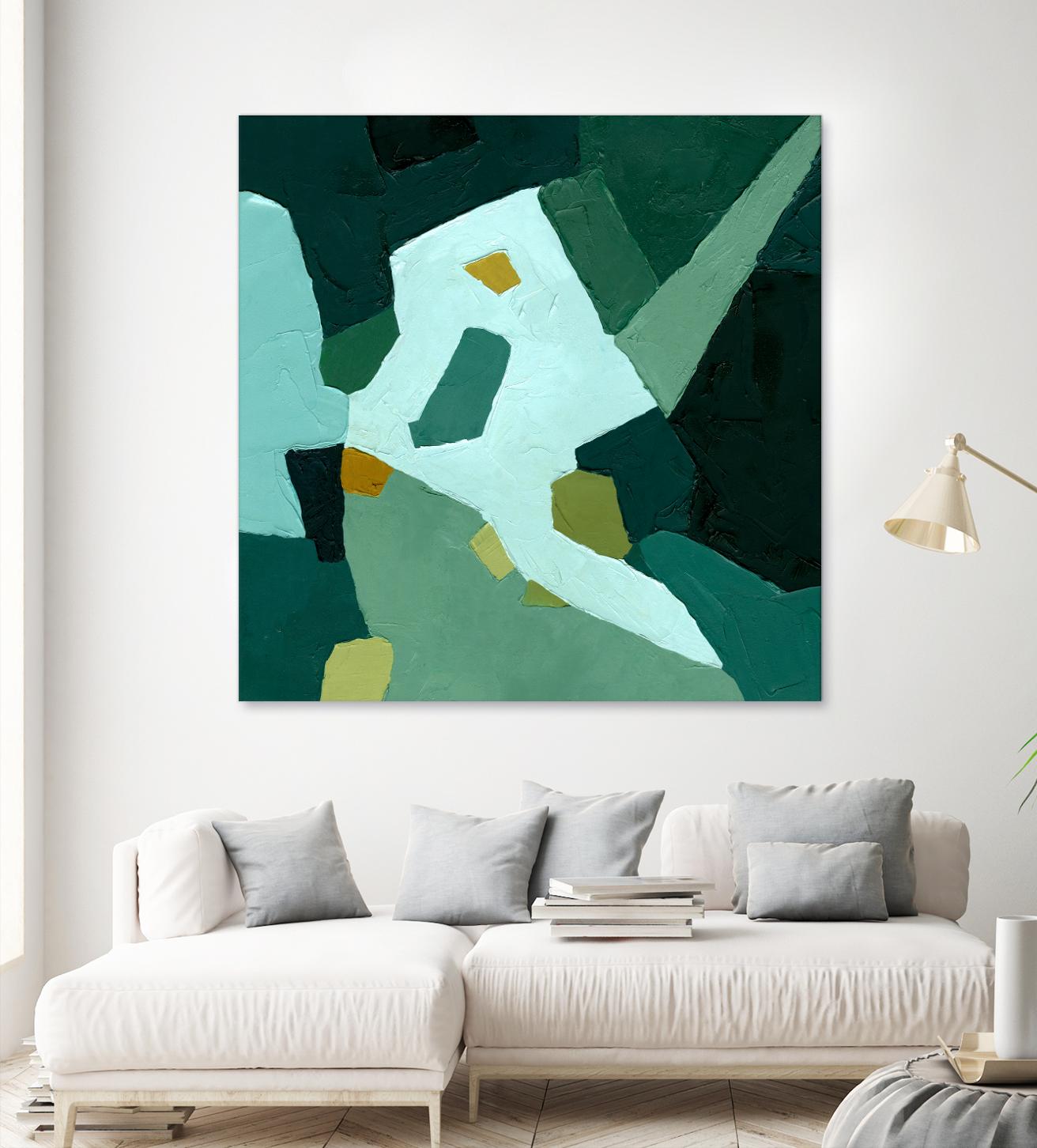 Palette Abstract I by Emma Caroline on GIANT ART - green abstract abstract