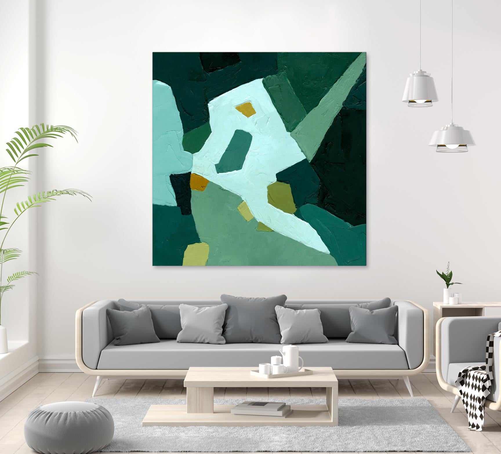 Palette Abstract I by Emma Caroline on GIANT ART - green abstract abstract