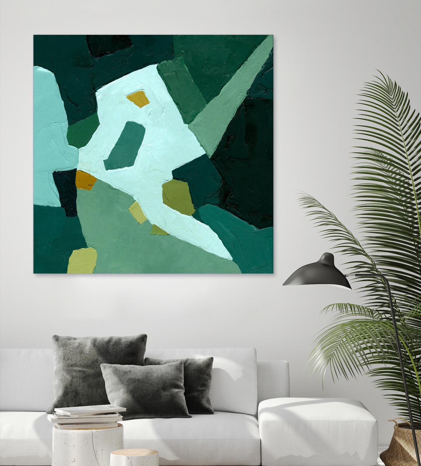 Palette Abstract I by Emma Caroline on GIANT ART - green abstract abstract
