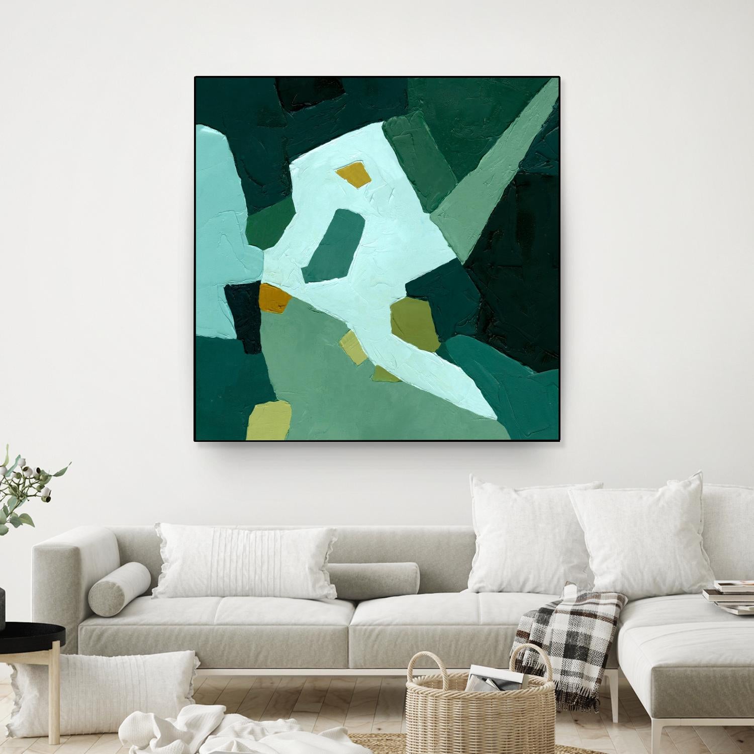 Palette Abstract I by Emma Caroline on GIANT ART - green abstract abstract