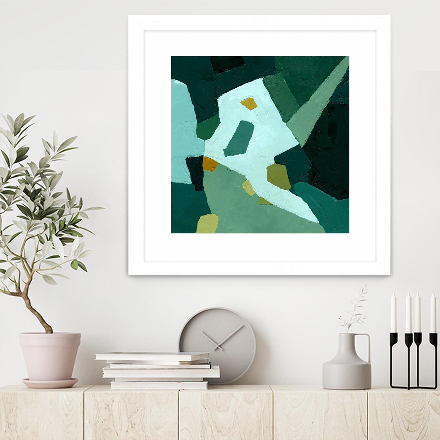 Palette Abstract I by Emma Caroline on GIANT ART - green abstract abstract