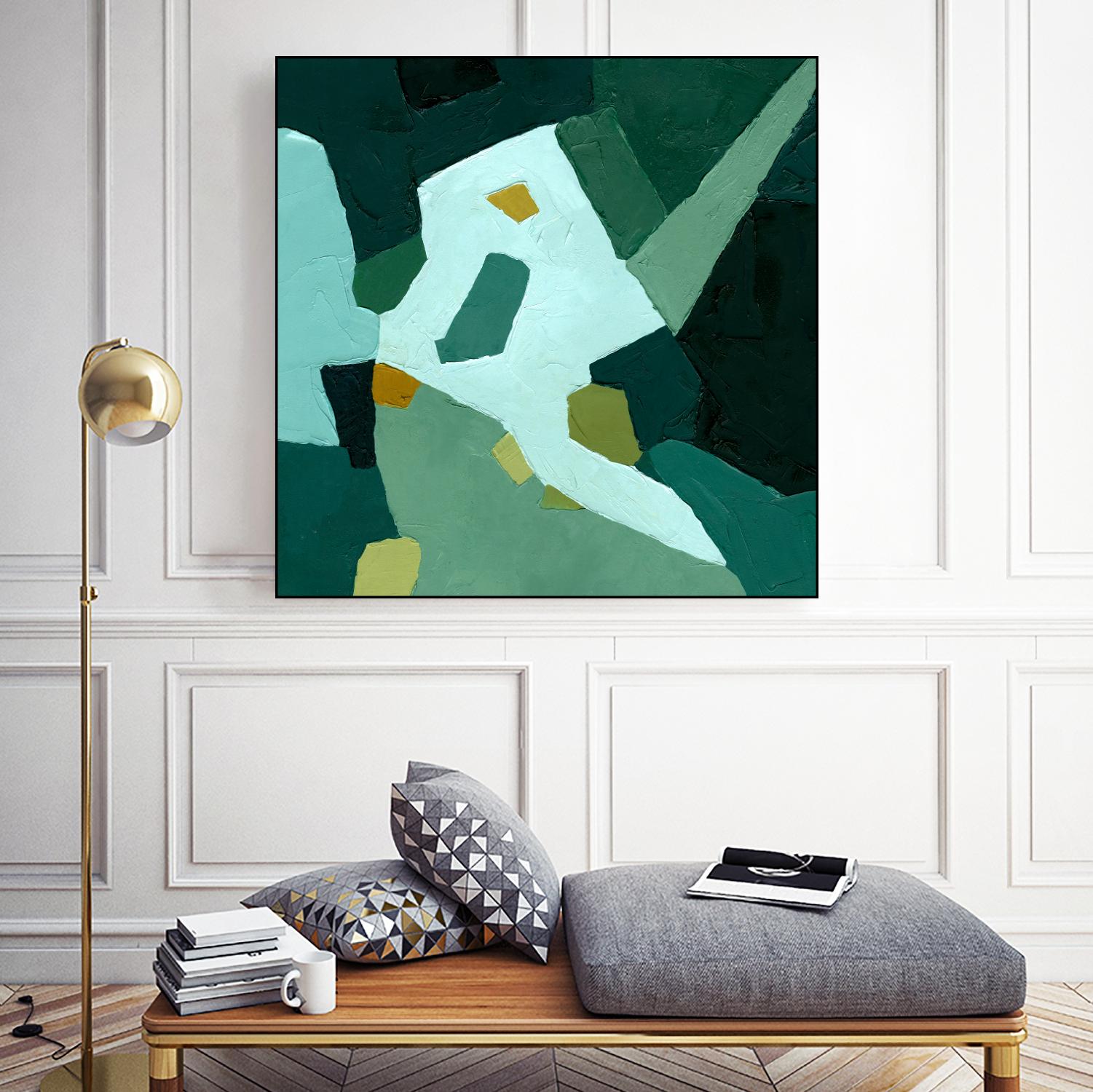 Palette Abstract I by Emma Caroline on GIANT ART - green abstract abstract