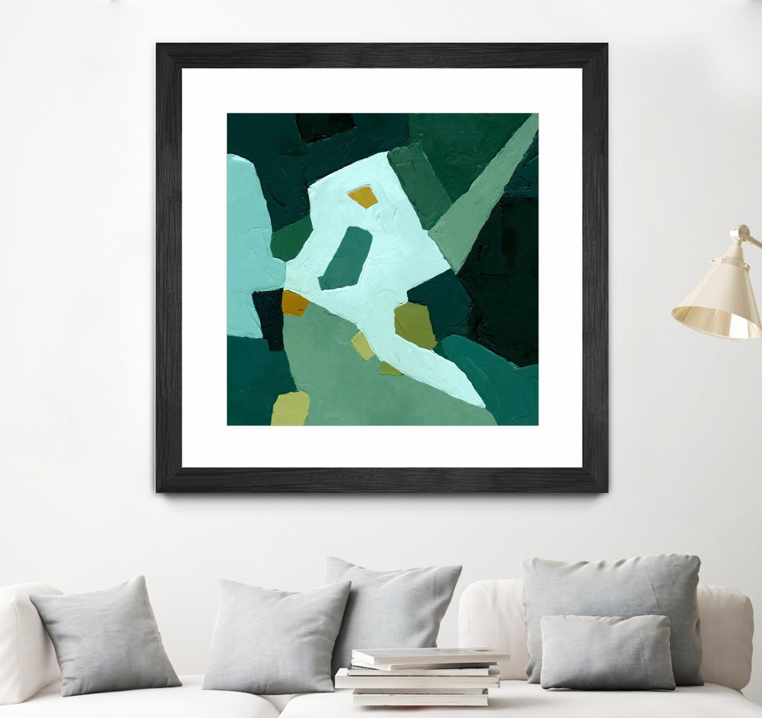 Palette Abstract I by Emma Caroline on GIANT ART - green abstract abstract