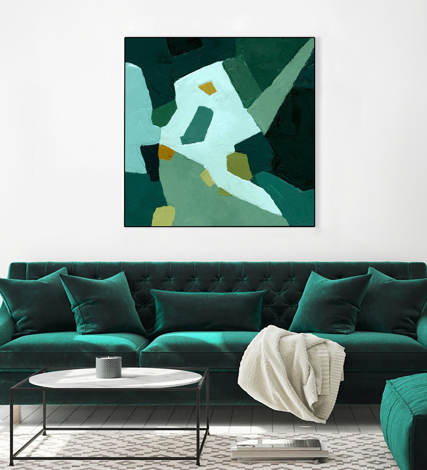 Palette Abstract I by Emma Caroline on GIANT ART - green abstract abstract