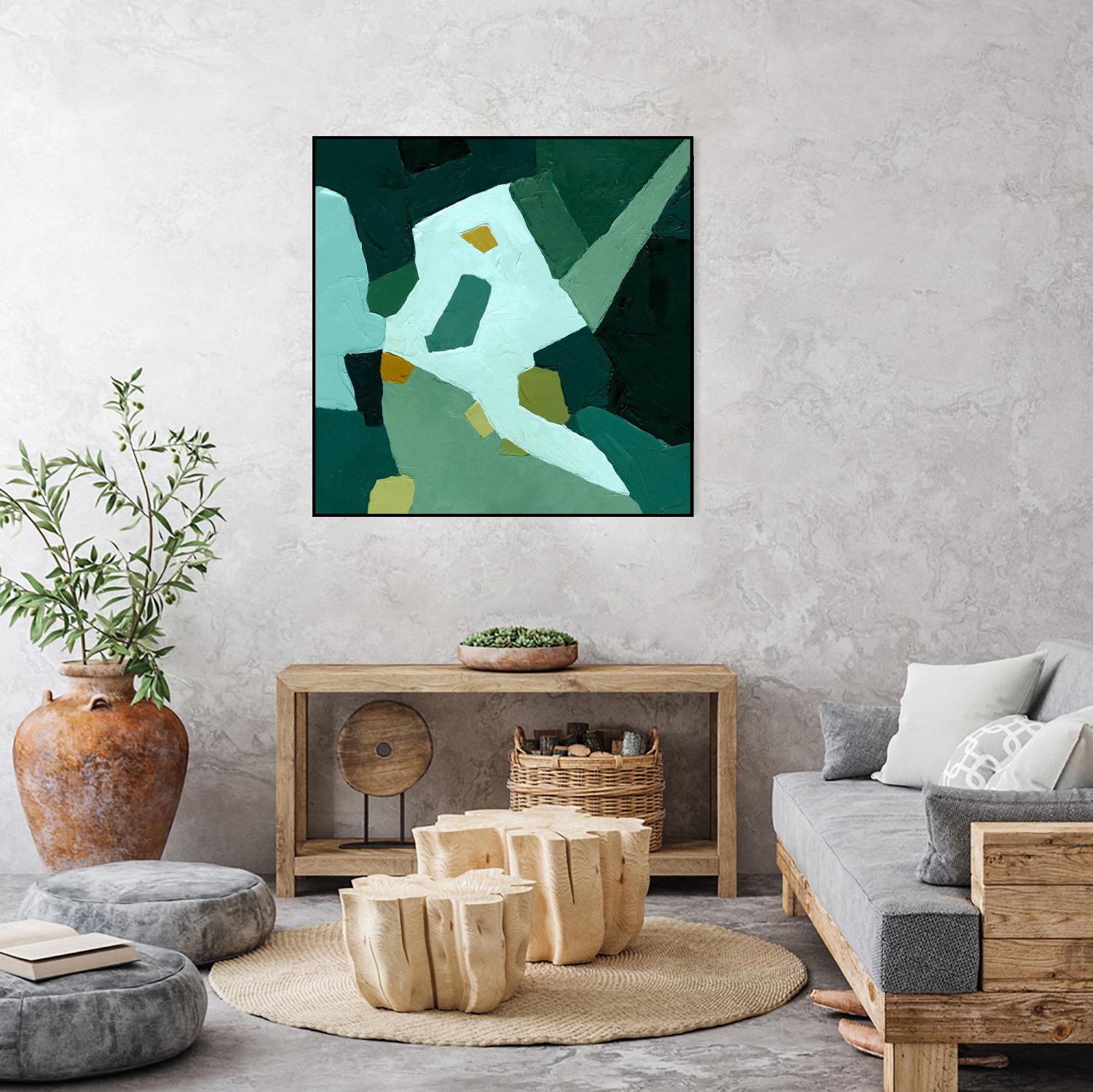 Palette Abstract I by Emma Caroline on GIANT ART - green abstract abstract