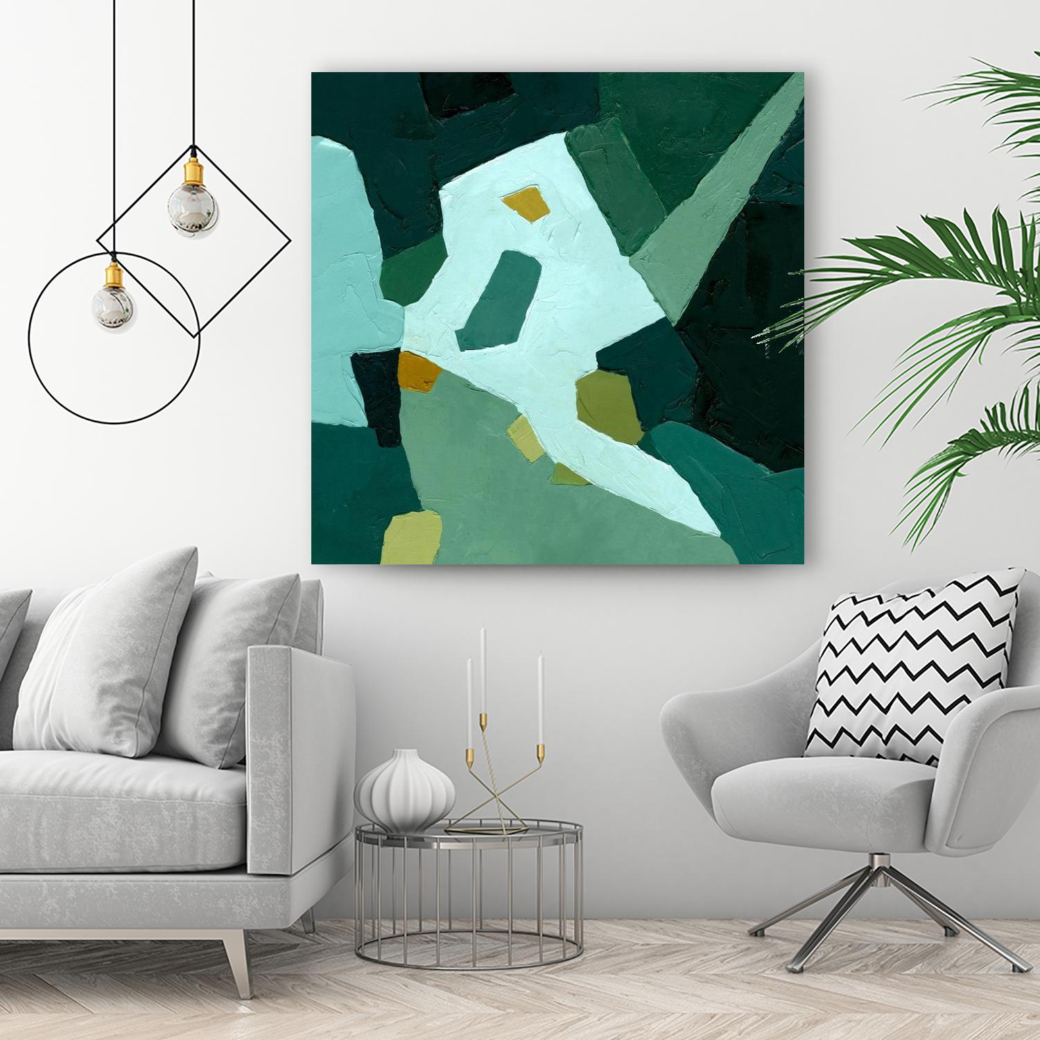 Palette Abstract I by Emma Caroline on GIANT ART - green abstract abstract
