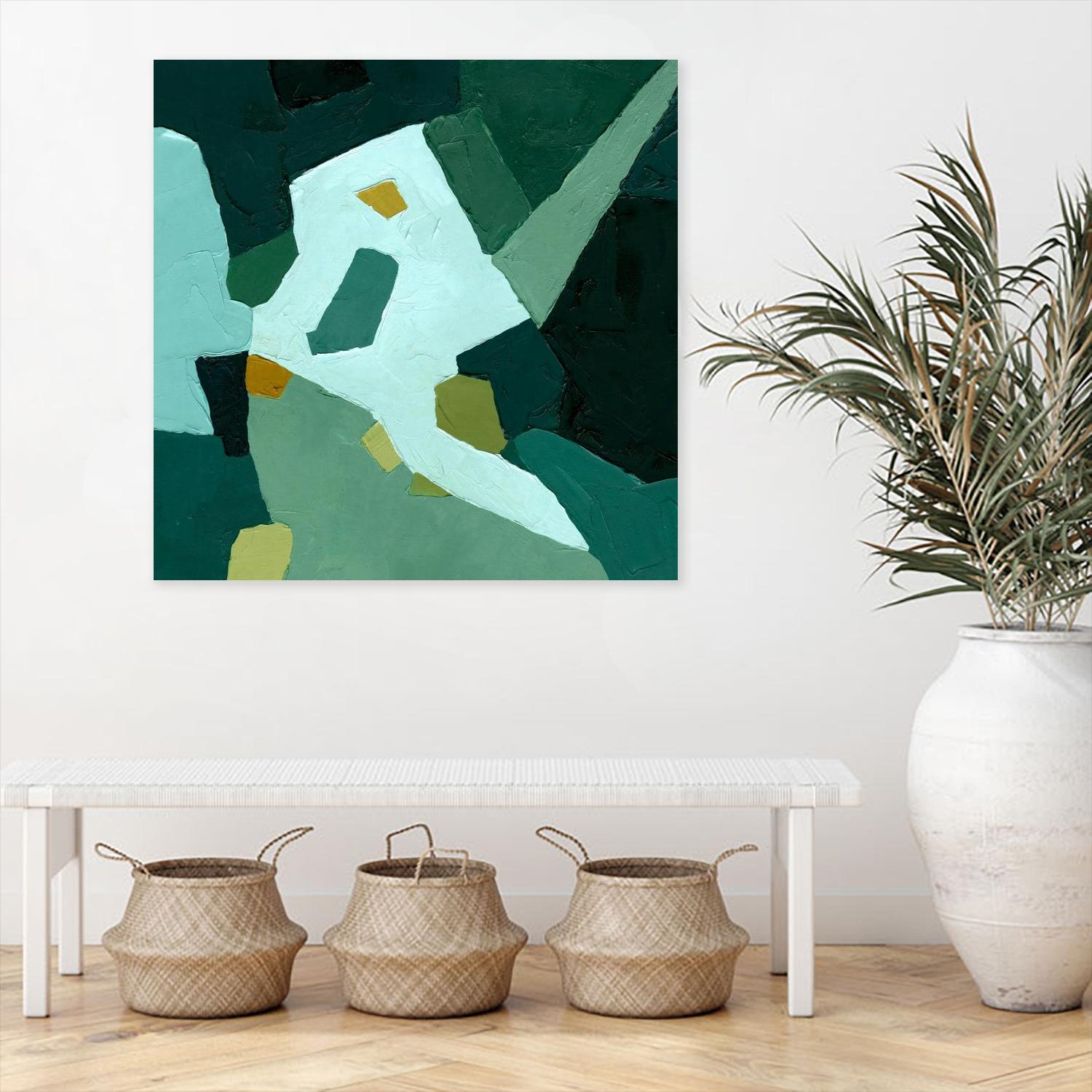 Palette Abstract I by Emma Caroline on GIANT ART - green abstract abstract