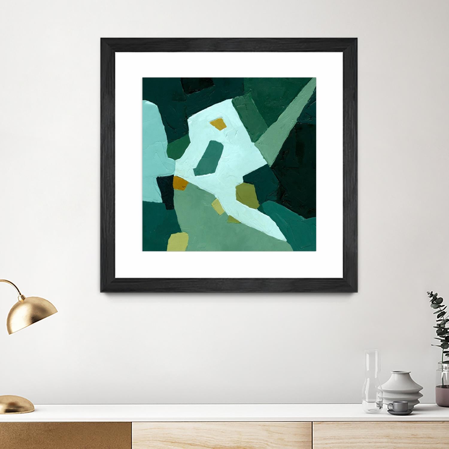 Palette Abstract I by Emma Caroline on GIANT ART - green abstract abstract