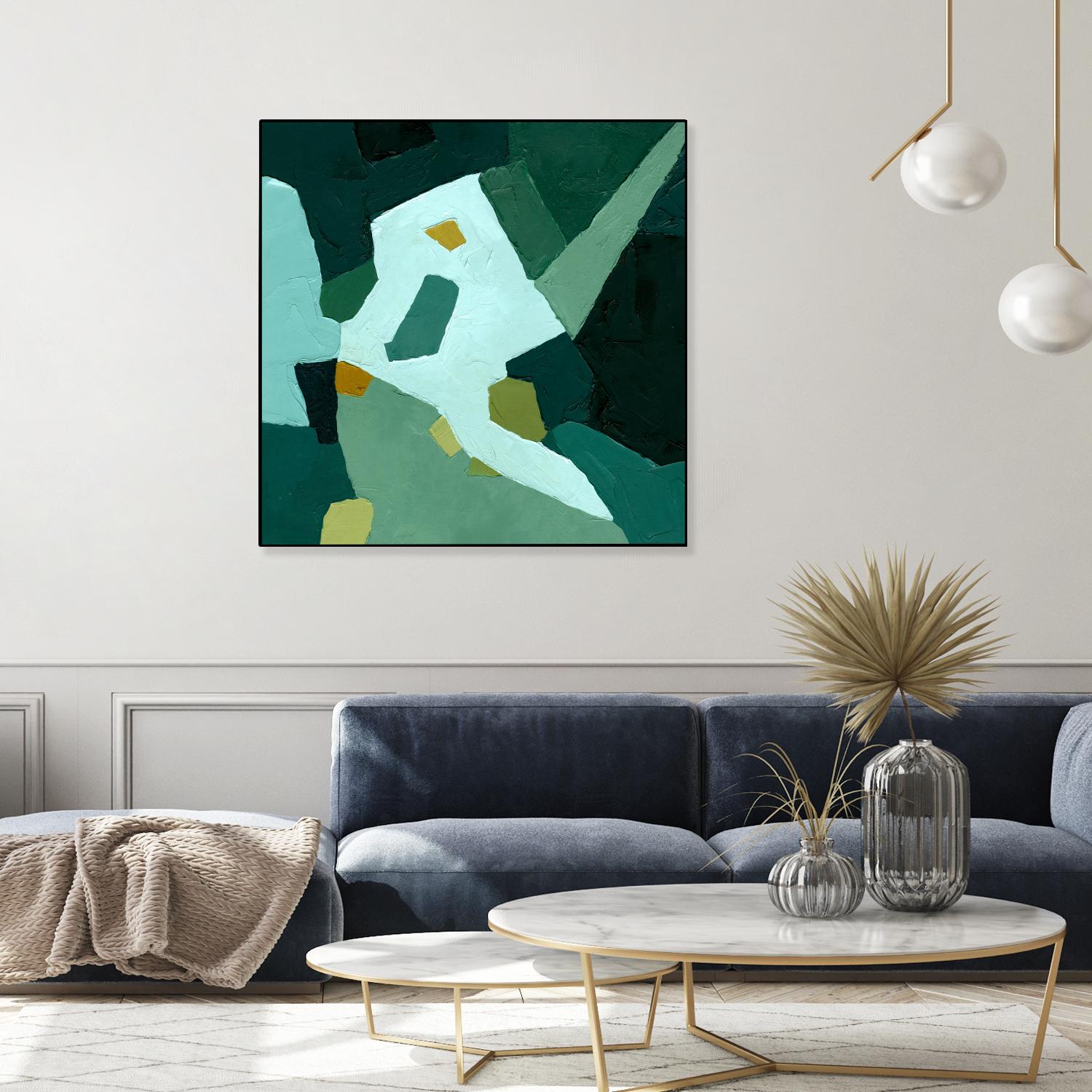 Palette Abstract I by Emma Caroline on GIANT ART - green abstract abstract