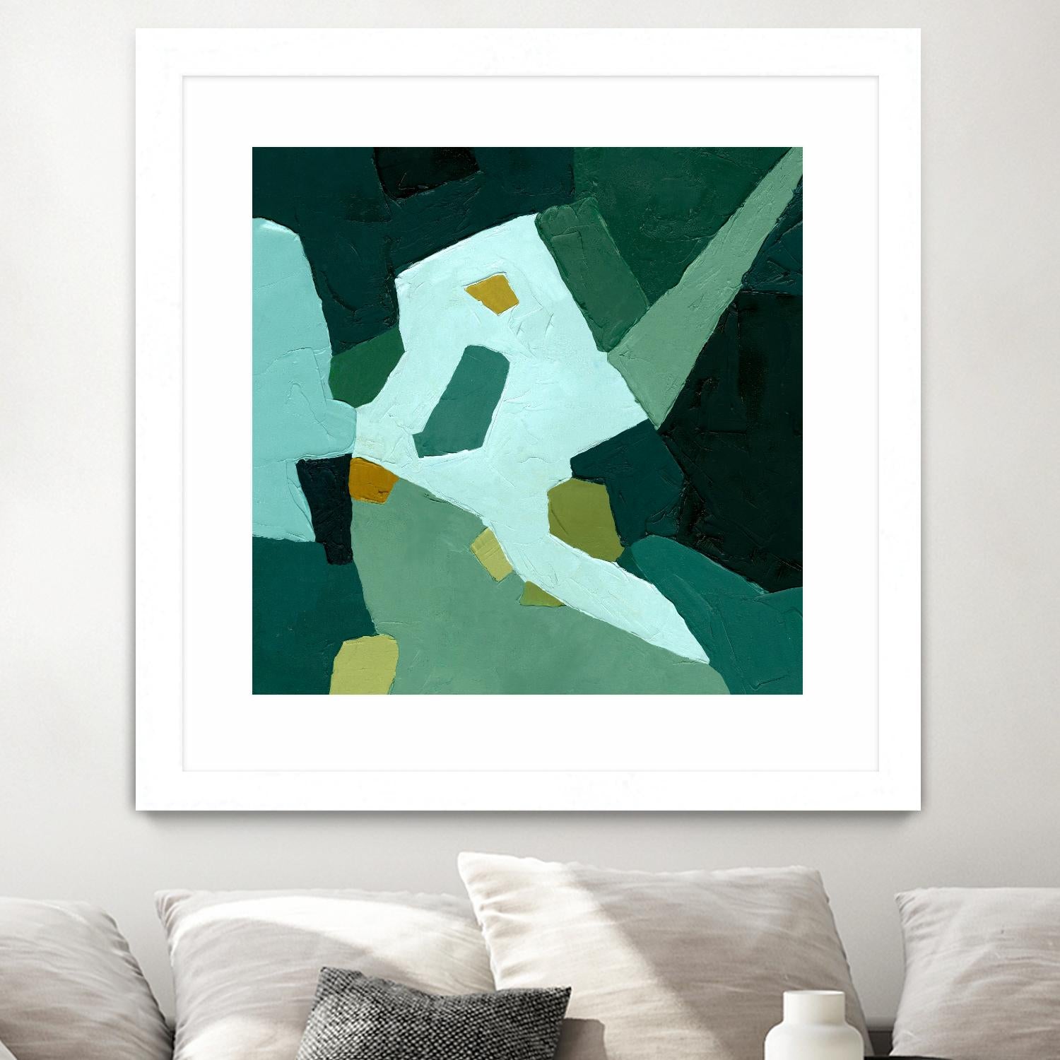 Palette Abstract I by Emma Caroline on GIANT ART - green abstract abstract