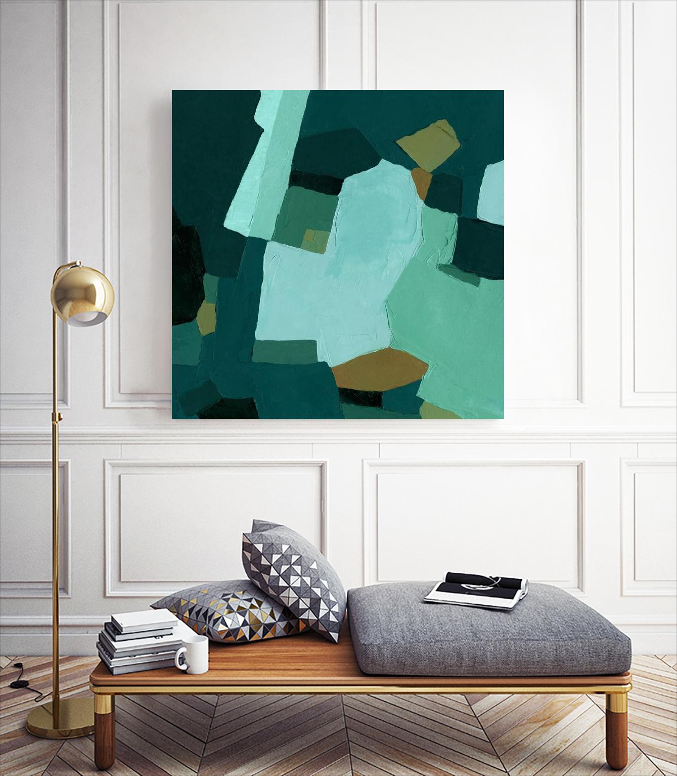 Palette Abstract II by Emma Caroline on GIANT ART - green abstract abstract