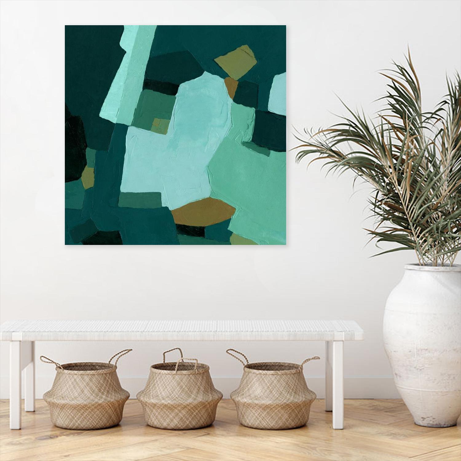 Palette Abstract II by Emma Caroline on GIANT ART - green abstract abstract