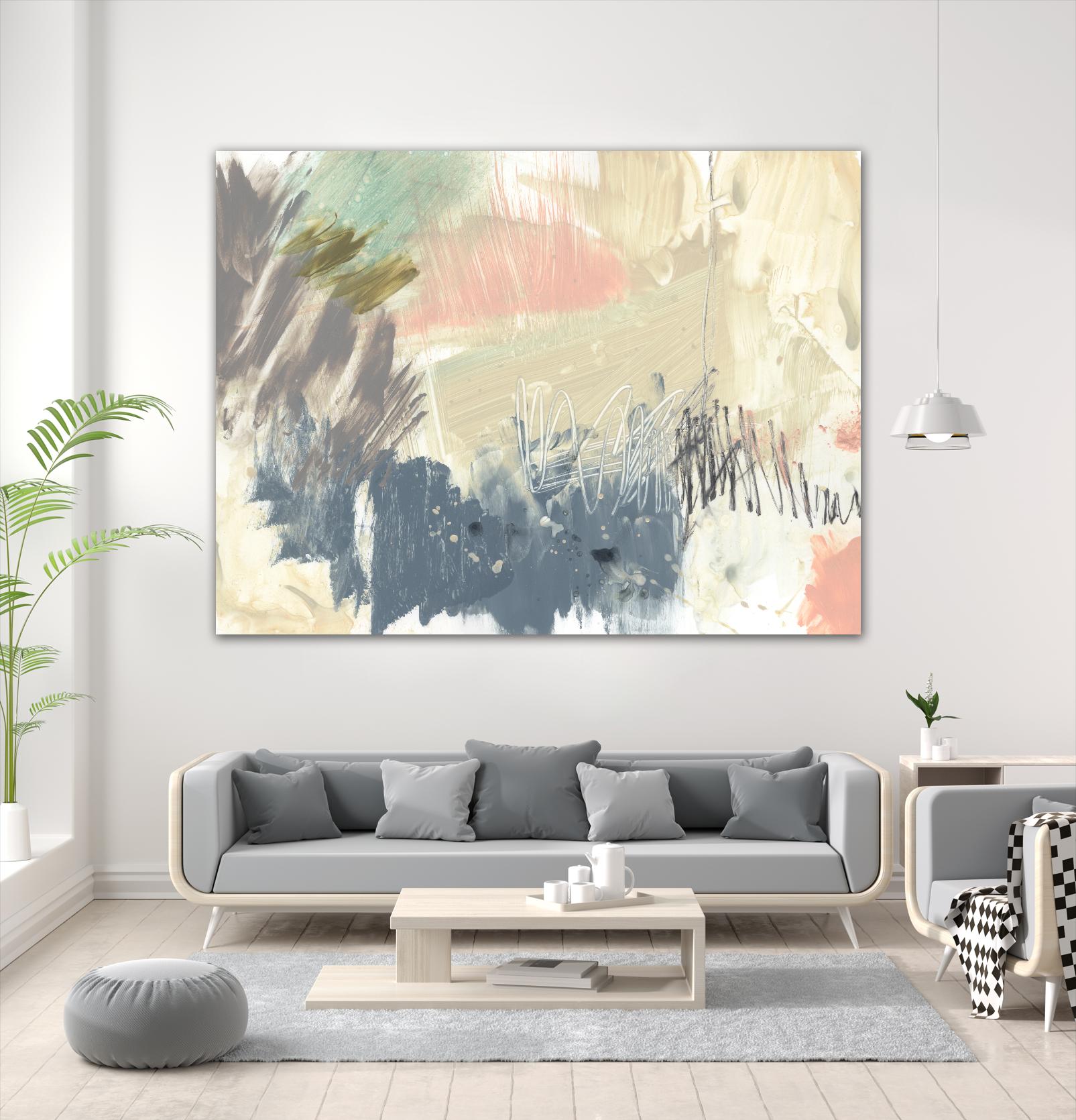 Pastel Immersion I by Jennifer Goldberger on GIANT ART - beige abstract abstract