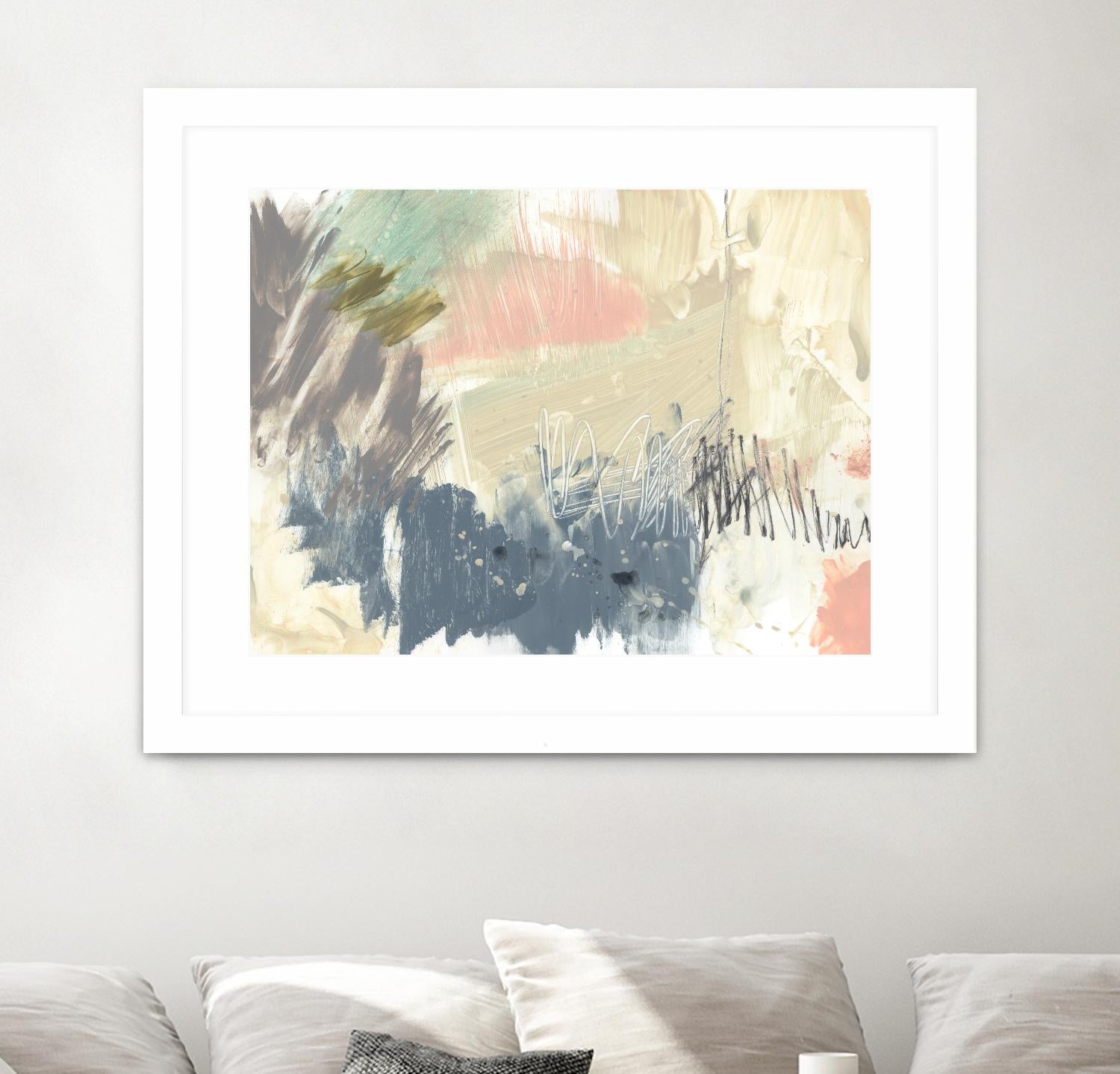 Pastel Immersion I by Jennifer Goldberger on GIANT ART - beige abstract abstract