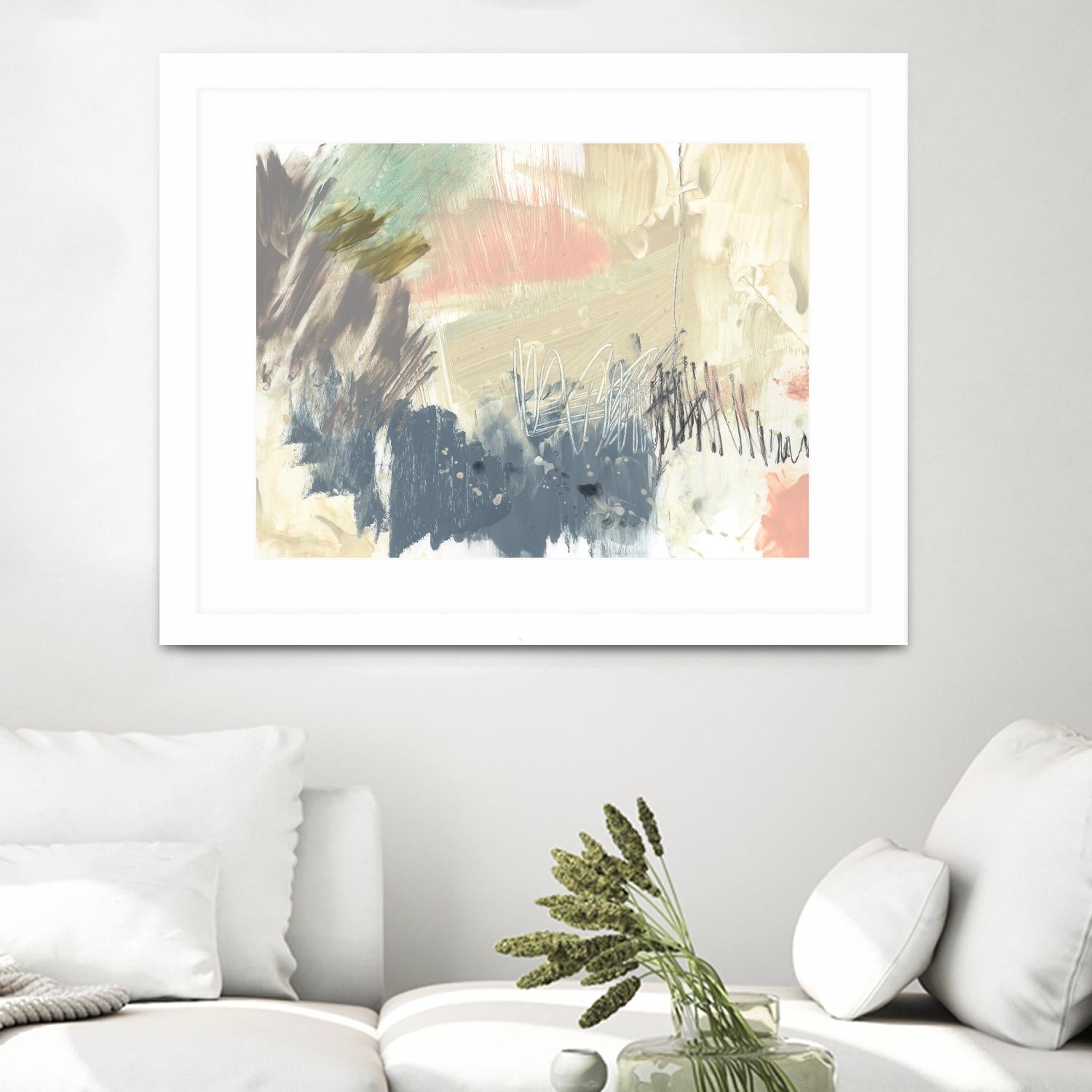 Pastel Immersion I by Jennifer Goldberger on GIANT ART - beige abstract abstract