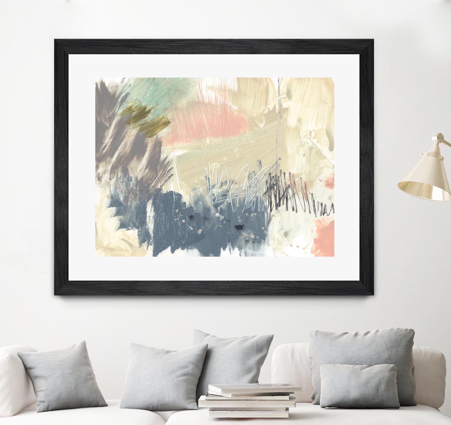 Pastel Immersion I by Jennifer Goldberger on GIANT ART - beige abstract abstract