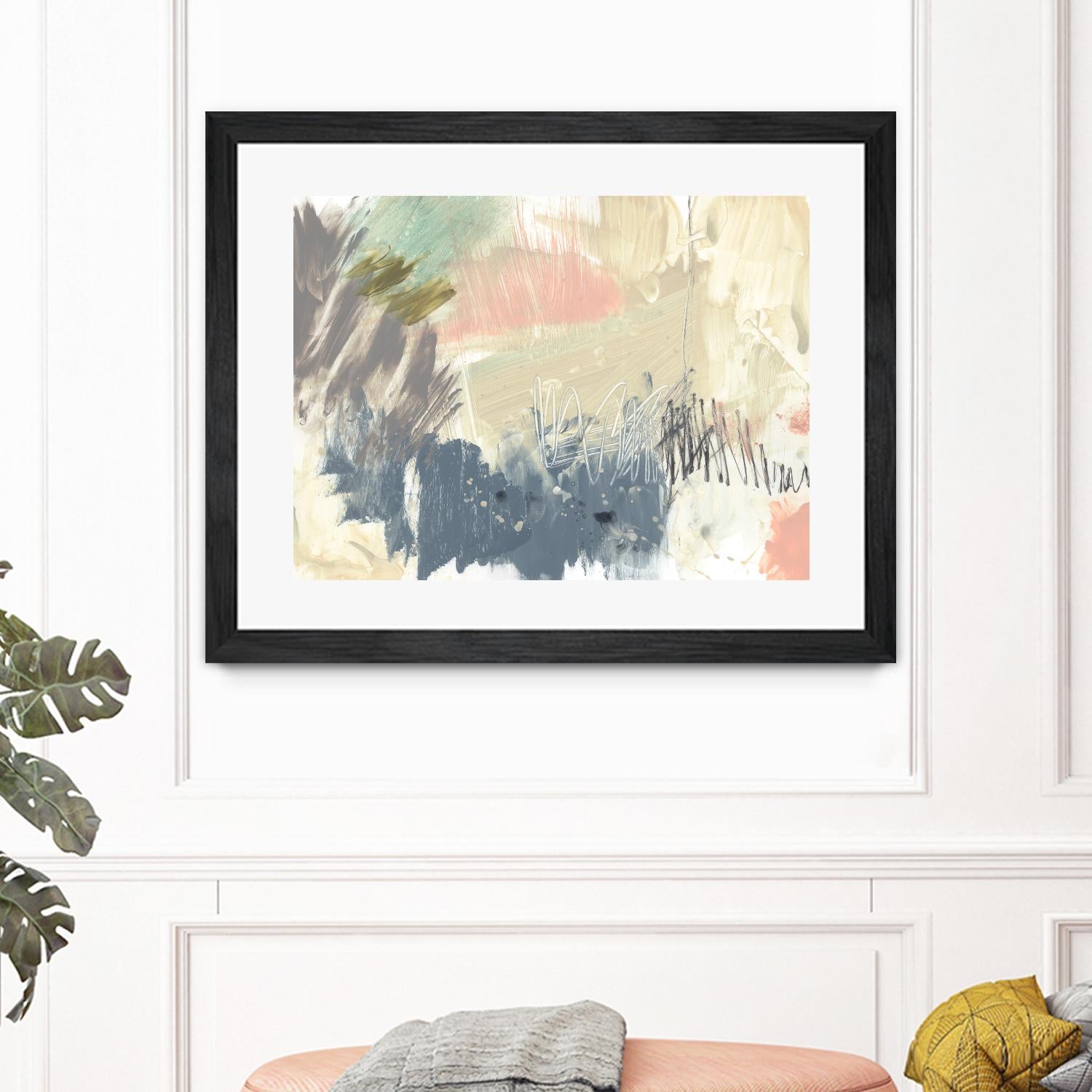 Pastel Immersion I by Jennifer Goldberger on GIANT ART - beige abstract abstract