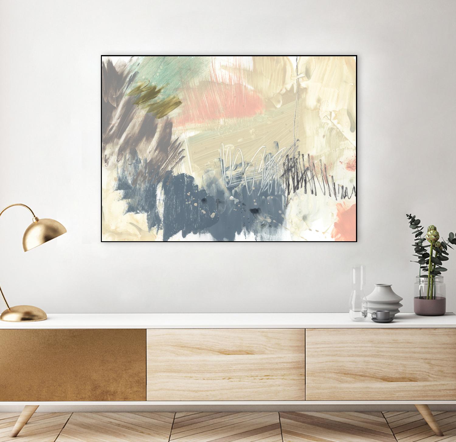 Pastel Immersion I by Jennifer Goldberger on GIANT ART - beige abstract abstract