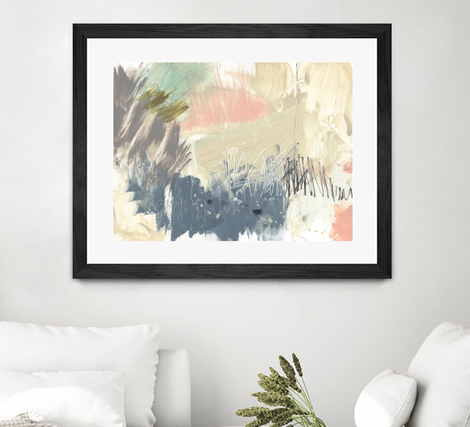 Pastel Immersion I by Jennifer Goldberger on GIANT ART - beige abstract abstract