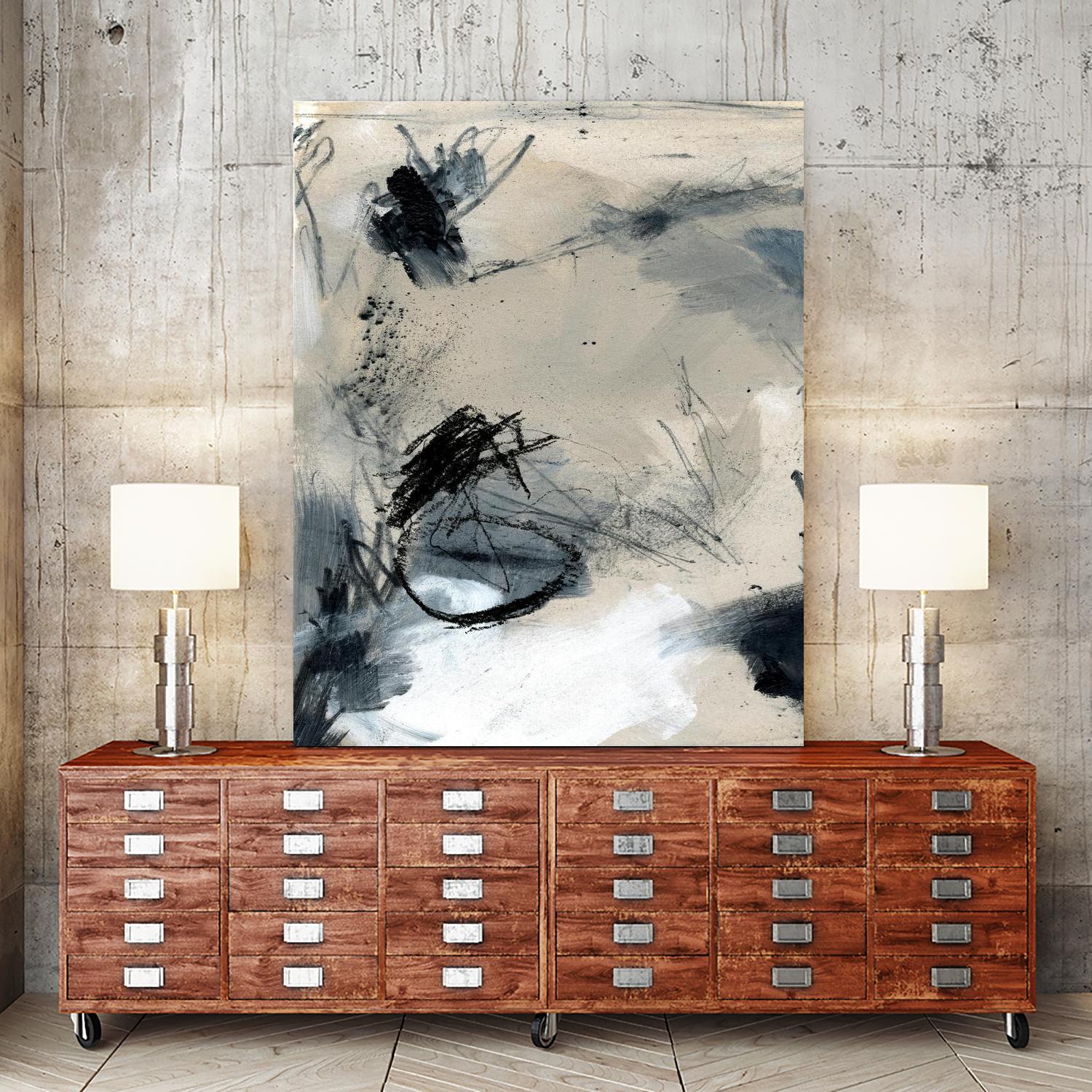 Scribble Abstract II by Jennifer Parker on GIANT ART - white abstract abstract