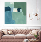 Teal and Sage II by Victoria Barnes on GIANT ART - pink  abstract abstract