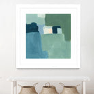 Teal and Sage II by Victoria Barnes on GIANT ART - pink  abstract abstract