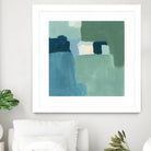Teal and Sage II by Victoria Barnes on GIANT ART - pink  abstract abstract