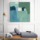 Teal and Sage II by Victoria Barnes on GIANT ART - pink  abstract abstract