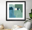 Teal and Sage II by Victoria Barnes on GIANT ART - pink  abstract abstract