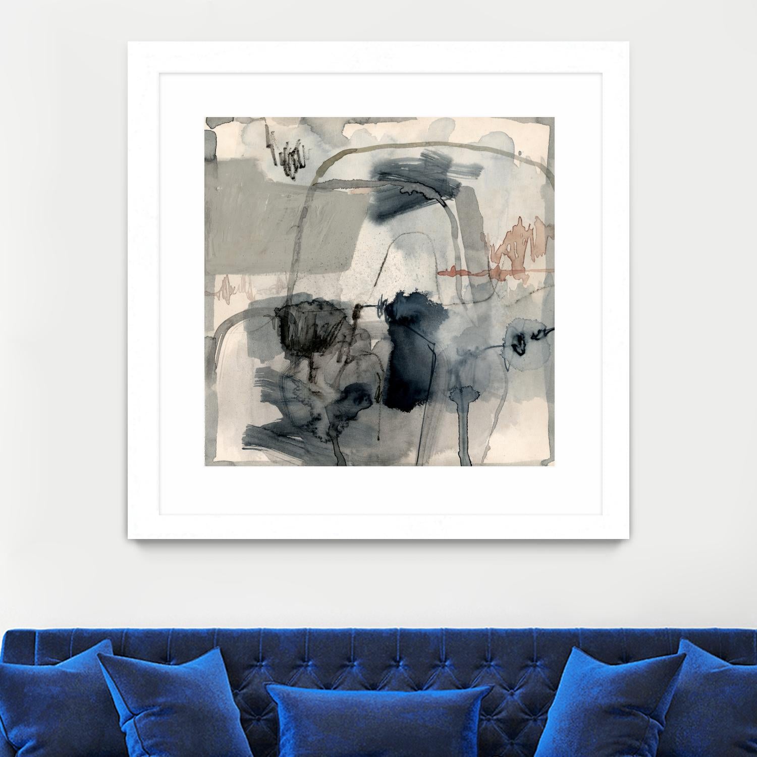 Torrential I by Victoria Barnes on GIANT ART - beige abstract abstract