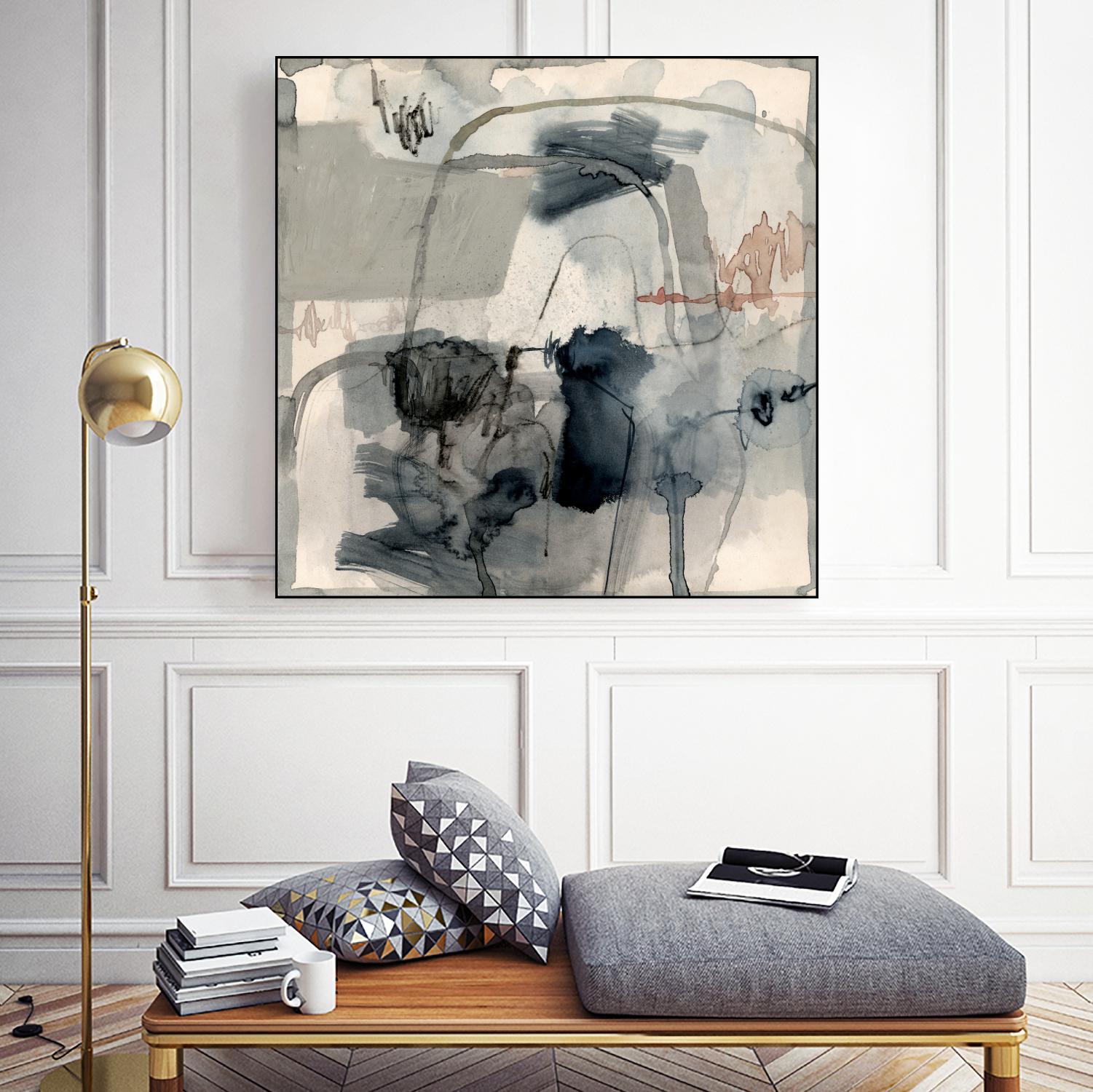 Torrential I by Victoria Barnes on GIANT ART - beige abstract abstract