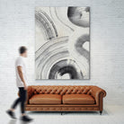 Zen Flow II by Jennifer Parker on GIANT ART - beige black & white abstract