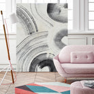 Zen Flow II by Jennifer Parker on GIANT ART - beige black & white abstract