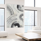 Zen Flow II by Jennifer Parker on GIANT ART - beige black & white abstract