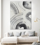 Zen Flow II by Jennifer Parker on GIANT ART - beige black & white abstract