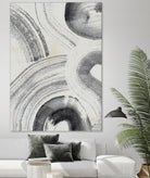 Zen Flow II by Jennifer Parker on GIANT ART - beige black & white abstract
