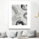 Zen Flow II by Jennifer Parker on GIANT ART - beige black & white abstract